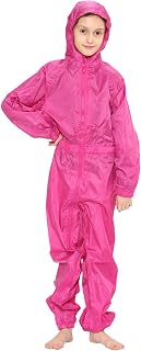 A2Z Girls Boys Raincoat Kids Puddle Suits All in One Waterproof Hooded Overall Rainsuit Unisex Muddy Suit Rainwear Romper 2-13 Years
