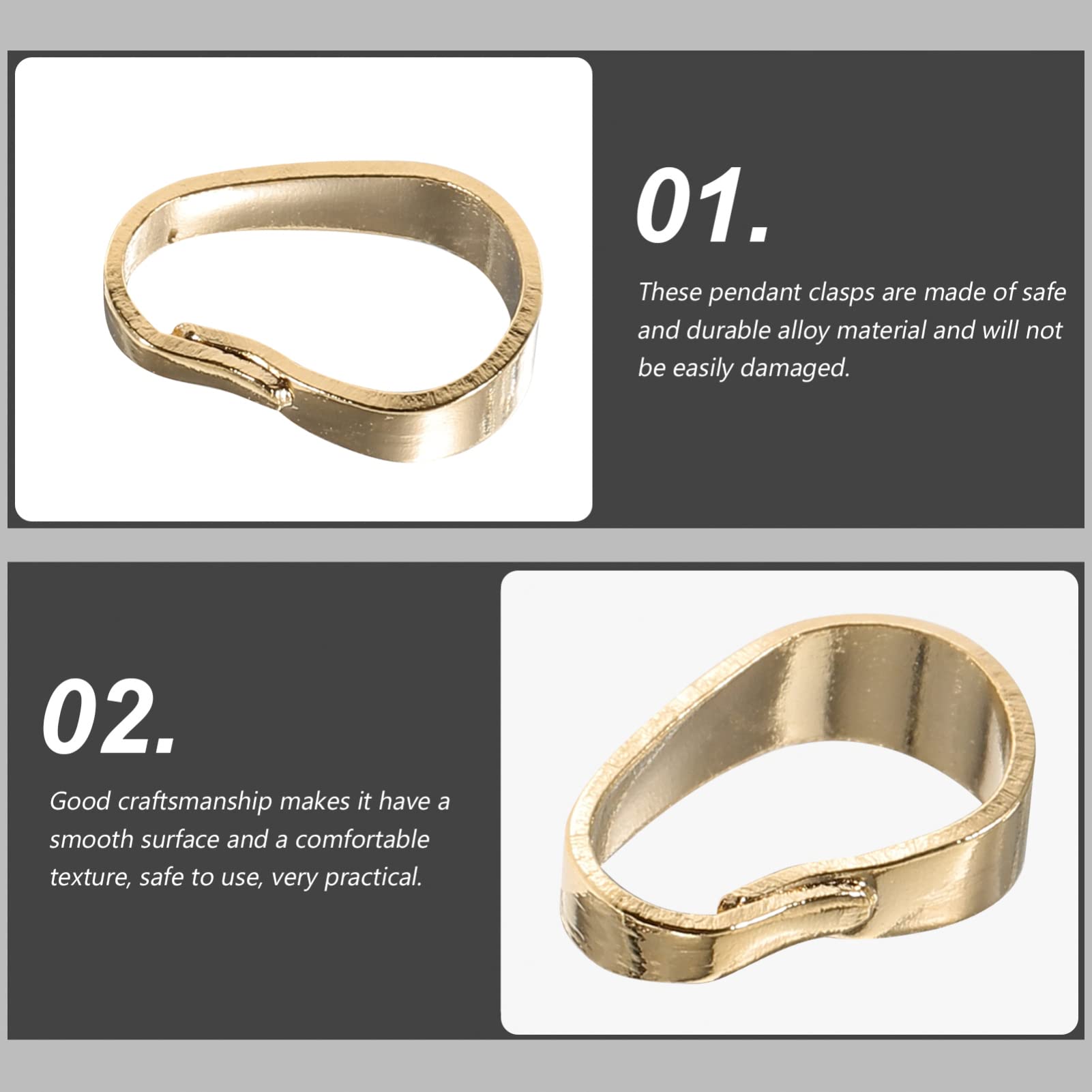 Tofficu 500stücke Kettenverschlüsse Für Armbänder Und Schmuckherstellung Langlebigem Legierungsmaterial Nicht Verformbar Für Kreative Projekte