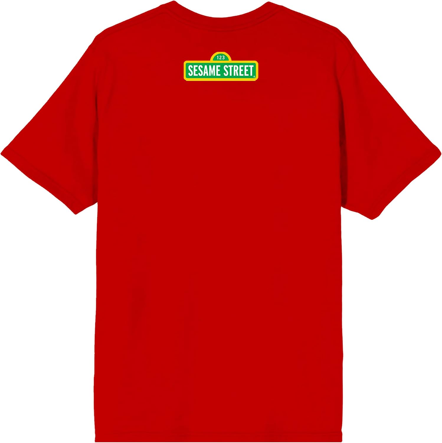 Sesame Street Elmo Face Men's Red Short Sleeve Tee