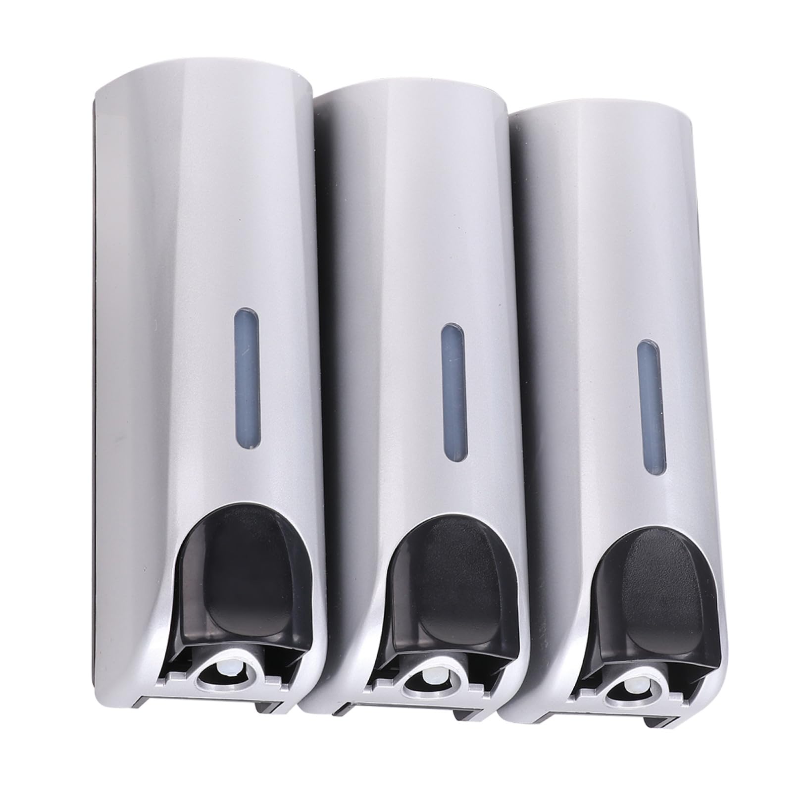 Gadpiparty Dispenser di Sapone Liquido a Parete Tre Scomparti, Leggero e Facile da Installare, in Metallo e Plastica, Porta Shampoo per Doccia per Uso Domestico