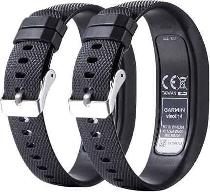 Muovrto Watch Band for Garmin Vivofit 4, Silicone Soft Sport Wristband Replacement Band Watch Strap