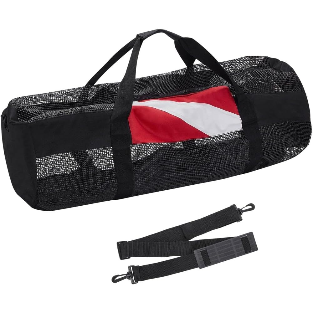Borsone in rete per immersioni subacquee, in nylon, traspirante, borsa per lo snorkeling