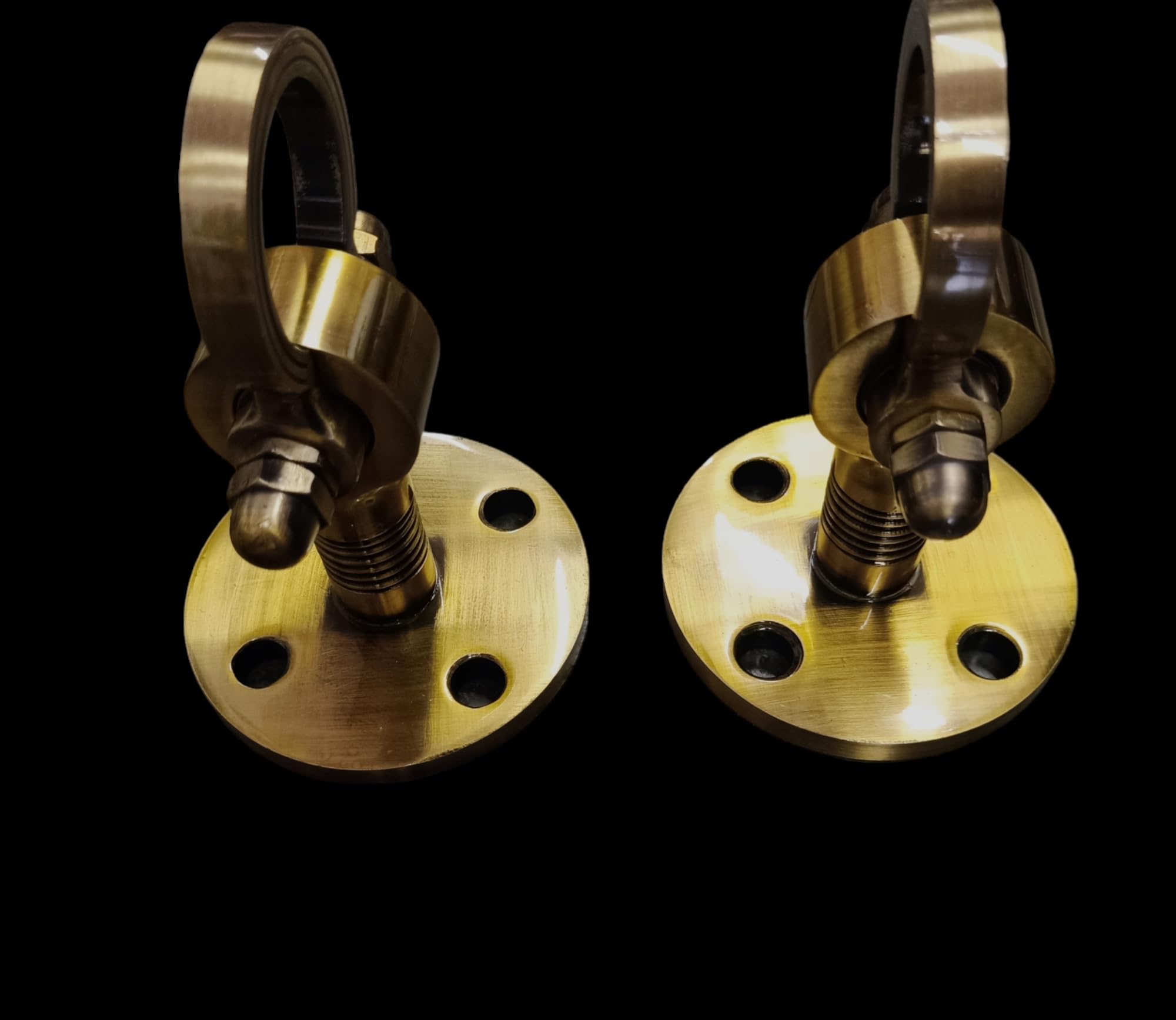 Kriya Presents Strong and Sturdy Heavy Duty HI-Grade Quality Life TIME WARRENTY, Ceiling KADA Swing, Patio Antique Finish Brass 16MM Rod with Weight Capacity of 2000KG, (Pack of 2PCS) 1