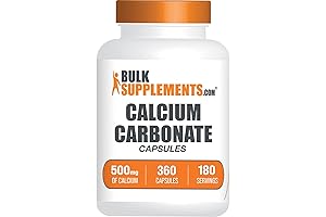 BulkSupplements.com Calcium Carbonate Capsules: Essential Calcium Supplement for Optimal Bone Health