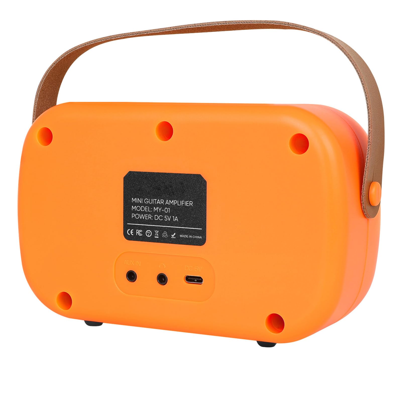 Amplificatore per Chitarra Portatile, Amplificatore per Chitarra Alimentato a Batteria Ricaricabile con modalità Overdrive, 7 Ore di Riproduzione per Esercitazioni e Performance all'aperto