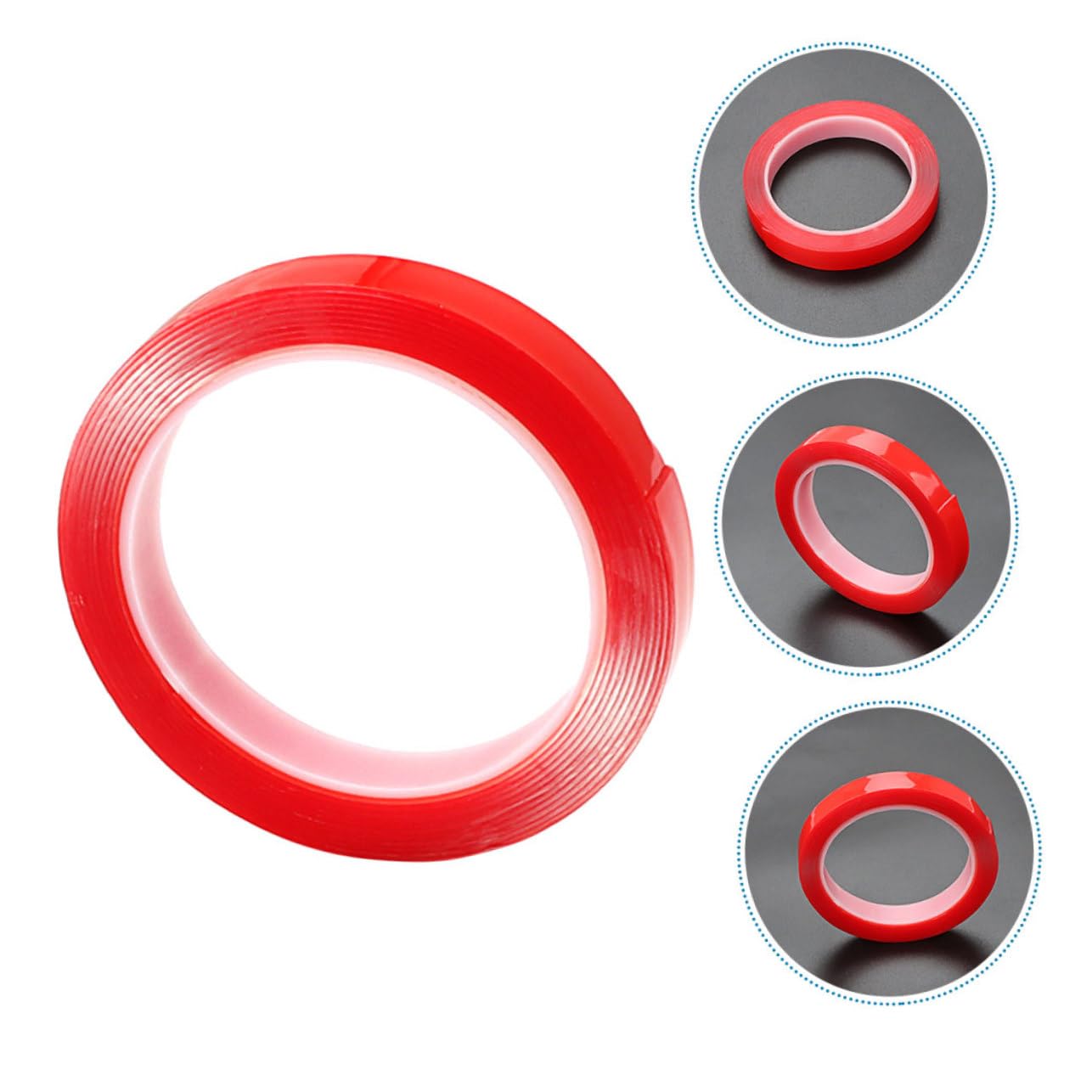 Operitacx 4 adesivo biadesivo resistente nastro biadesivo millechiodi biadesivo double sided tape nastro bidirezionale sigillante Nastro adesivo nastro multiuso acido acrilico rosso