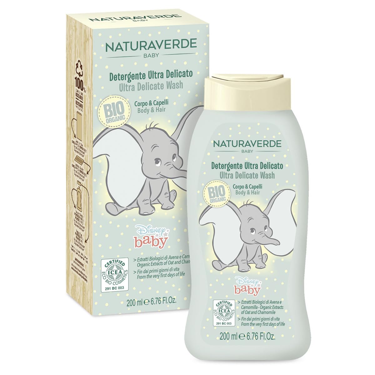 Naturaverde | BIO - Dentifrice ECO BIO Sensitive à l'extrait d'échinacée et de figue de Barbarie, pour dents et gencives sensibles, 0% fluorure, 75 ml