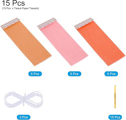 Vista 82 de MECCANIXITY 15Pcs Dark Purple Tassel Garland Banner with Rope Tissue Paper Tassels Party DIY Kits for Anniversary Wedding Birthday Party