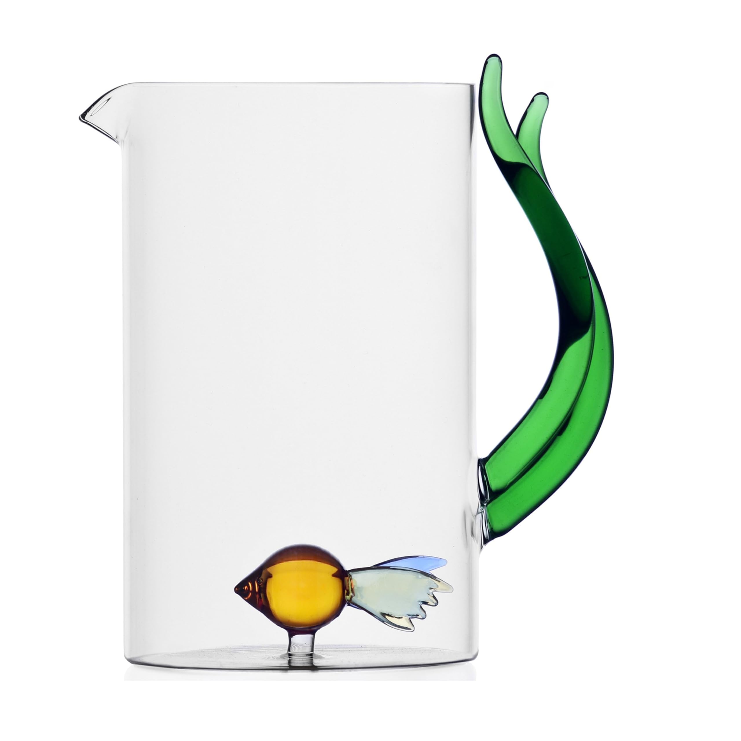 Ichendorf Milano Brocca Pesce con Alga, Collezione Animal Farm, 150 cl, Vetro Borosilicato, Fatto a Mano