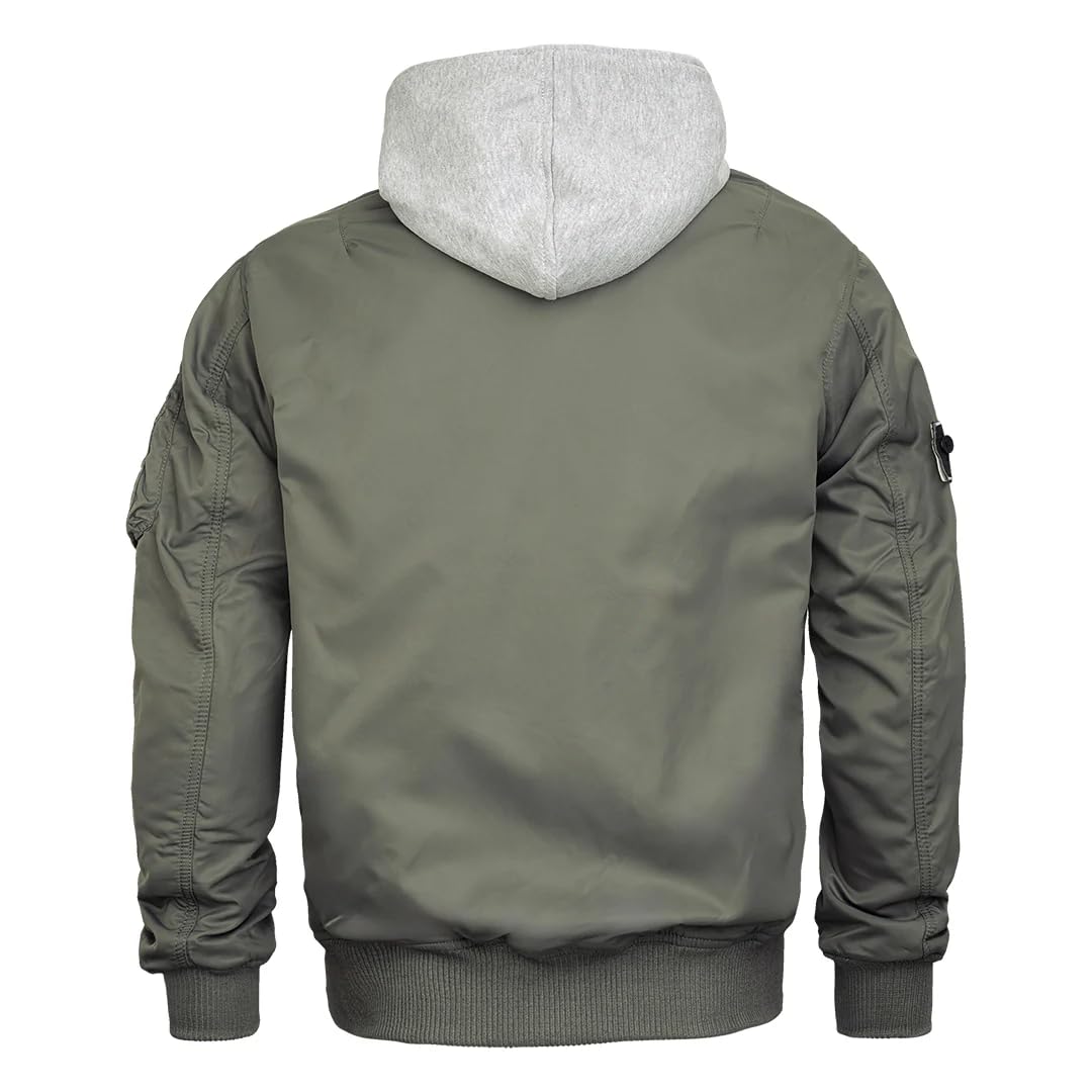 2nd Edition Bomberjacke Herren - Wasserabweisend, Sicherheits-Gelprotektoren CE zertifiziert - Stylisch und Sicher - Bomber Jacket - Motorradjacke Vintage Jacke