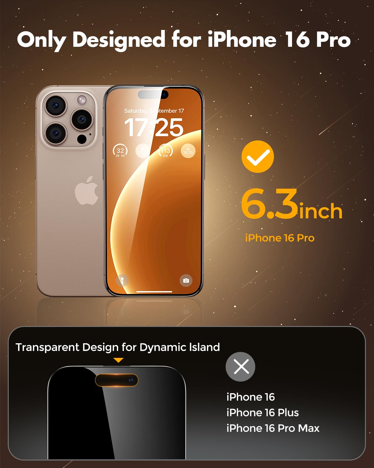 UNBREAKcable Pancerna ochrona przed wzrokiem szkło do iPhone 16 Pro, pełna folia ochronna na wyświetlacz, ochrona przed szpiegowaniem, z ramą instalacyjną, folia maskująca na cały ekran do Apple 6,3
