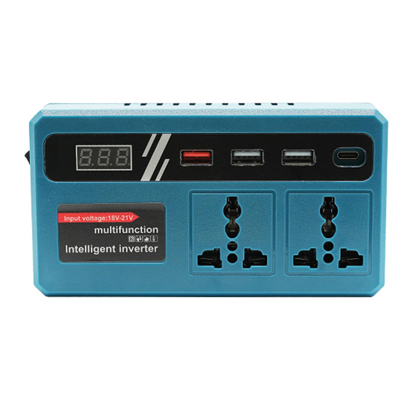 Power Inverter Converter 18-21V Input 220V Output Featuring Multiple Charging Interfaces for Home Outdoor Use Travel Inverter Converter