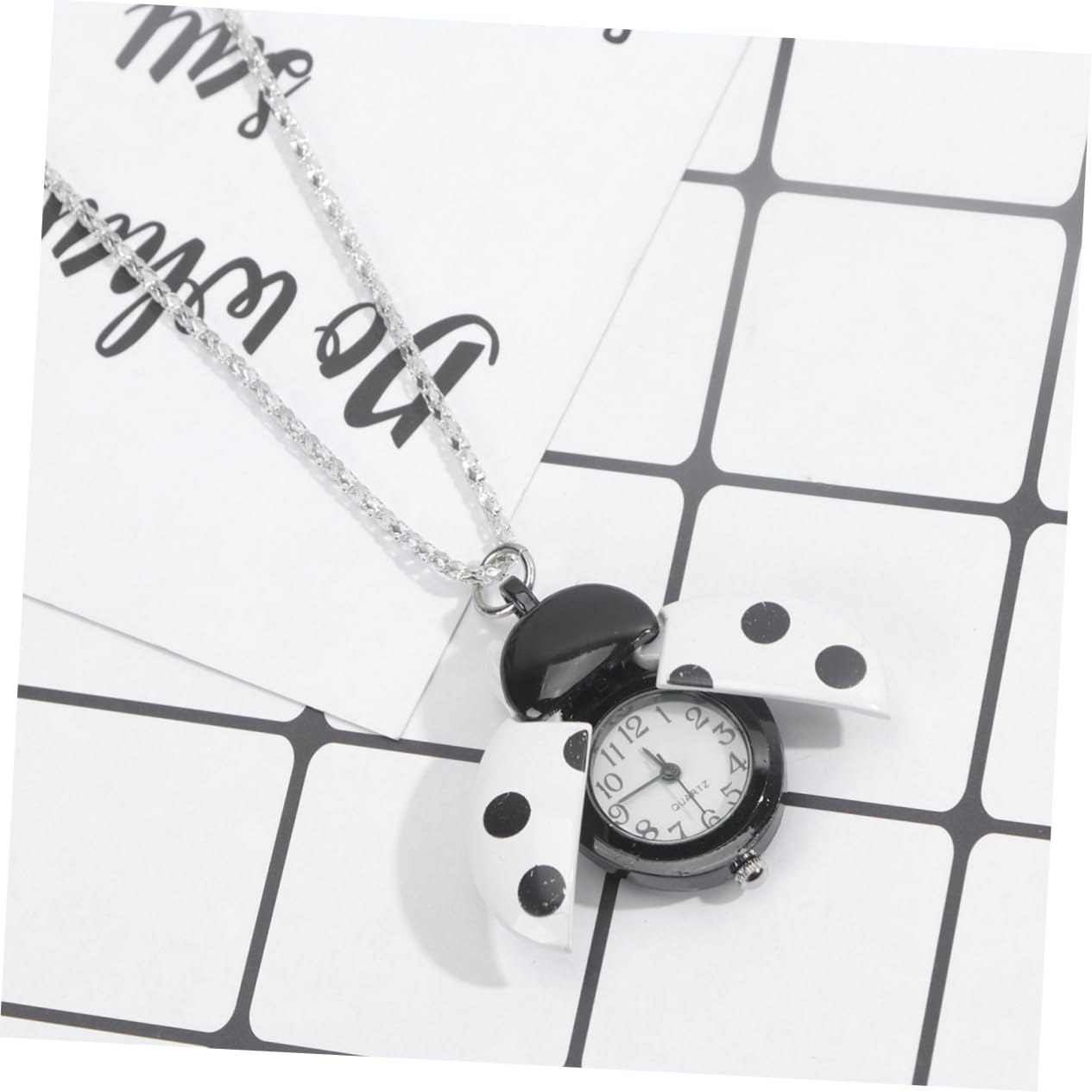 LIFKOME Reloj de Bolsillo Retro para Niños Mariquita Aleación Metal Cuarzo Preciso