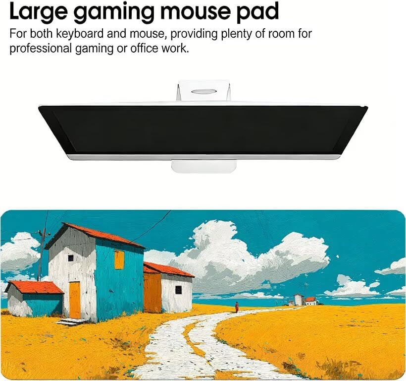 Abstrakcyjna podkładka pod mysz XXL 1200 x 600 x 3mm, duża podkładka pod mysz kabinową do gier, przyszyte krawędzie, antypoślizgowa gumowa podkładka pod mysz, do biura i gier, prezenty dla mężczyzn DZ