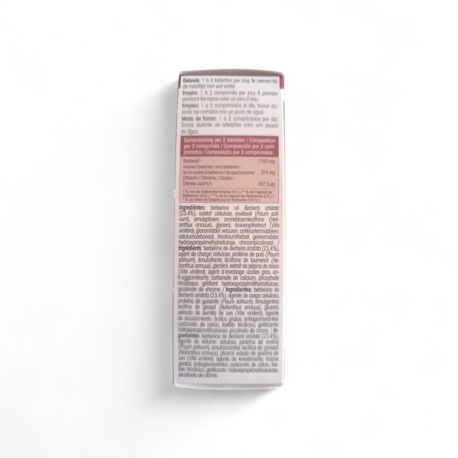 Berberina Forte 30 Comprimidos Con Berberina Phytosome (Alta Absorción) y Cromo Apoyo al Metabolismo de la Glucosa y Colesterol Con Antioxidantes
