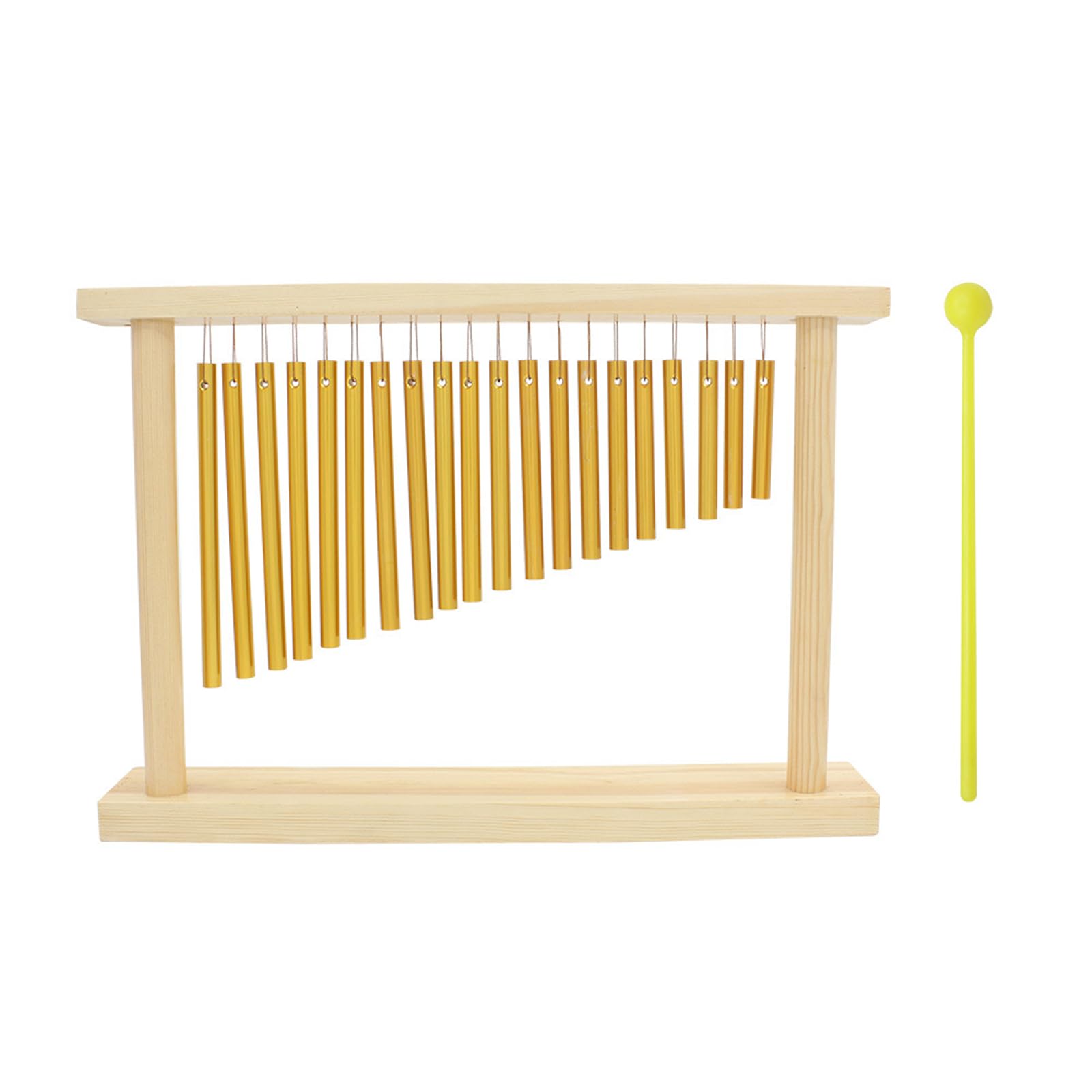 Praktisches Windspiel aus Aluminium und Holzstruktur, geeignet für Studio- und Live-Auftritte, Percussion aus Aluminiumlegierung