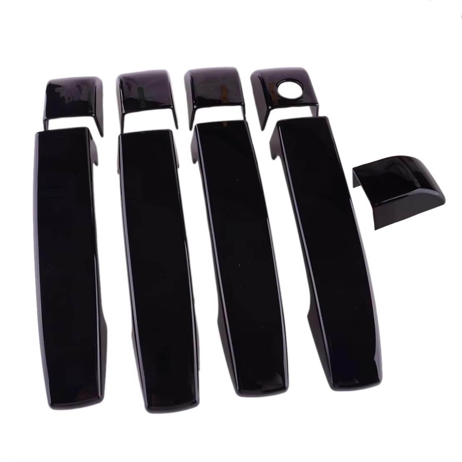 JJRFVBGT Door Handle Trim Compatible with Land for Rover for Range L322 2002-2012 ABS Black Trim Bezel Accessories Car Exterior Door Handle Housing