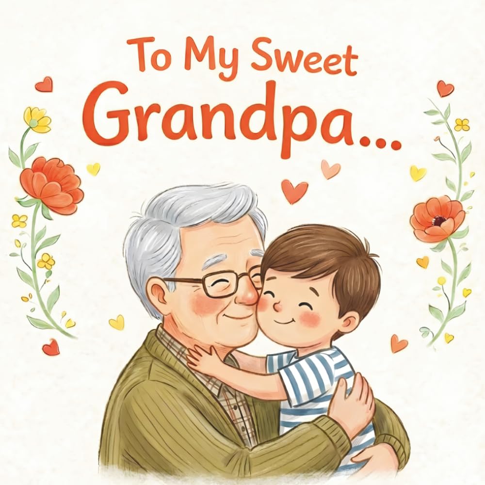 To my sweet Grandpa: To my sweet Grandpa: A Heartwarming Illustrated Book for Grandfather– A Perfect Gift from a Grandchild (GRANDSON VERSION) (Grandparents - keepsake gift book)