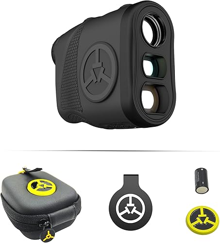 Miniatura 3 de TecTecTec KLYR Telémetro de golf con pendiente, clip para cinturón, soporte magnético. Telémetro láser con óptica 2022, estuche de gama alta,