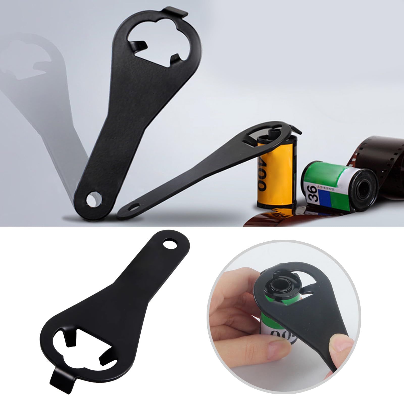 Décapsuleur de cassette de film 35 mm - Outils de traitement antidérapants pour chambre noire de 35 mm