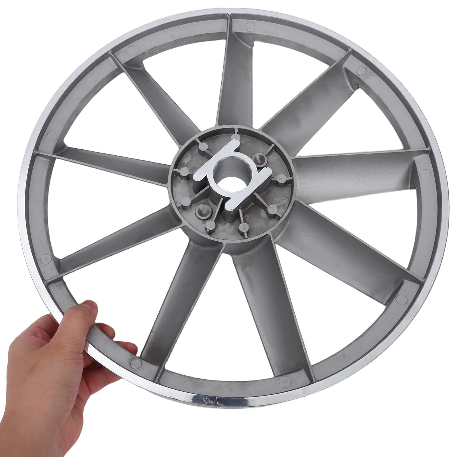 Puleggia della Pompa Aria in Alluminio per Compressore, Ruota Cinghia Resistente Design per Riduzione Rumore, Facile Manutenzione e Installazione
