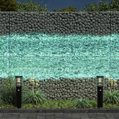 Piedras de jardín de cristal turquesa de 6-12 cm (25 kg) para bordes de bancales y senderos 5