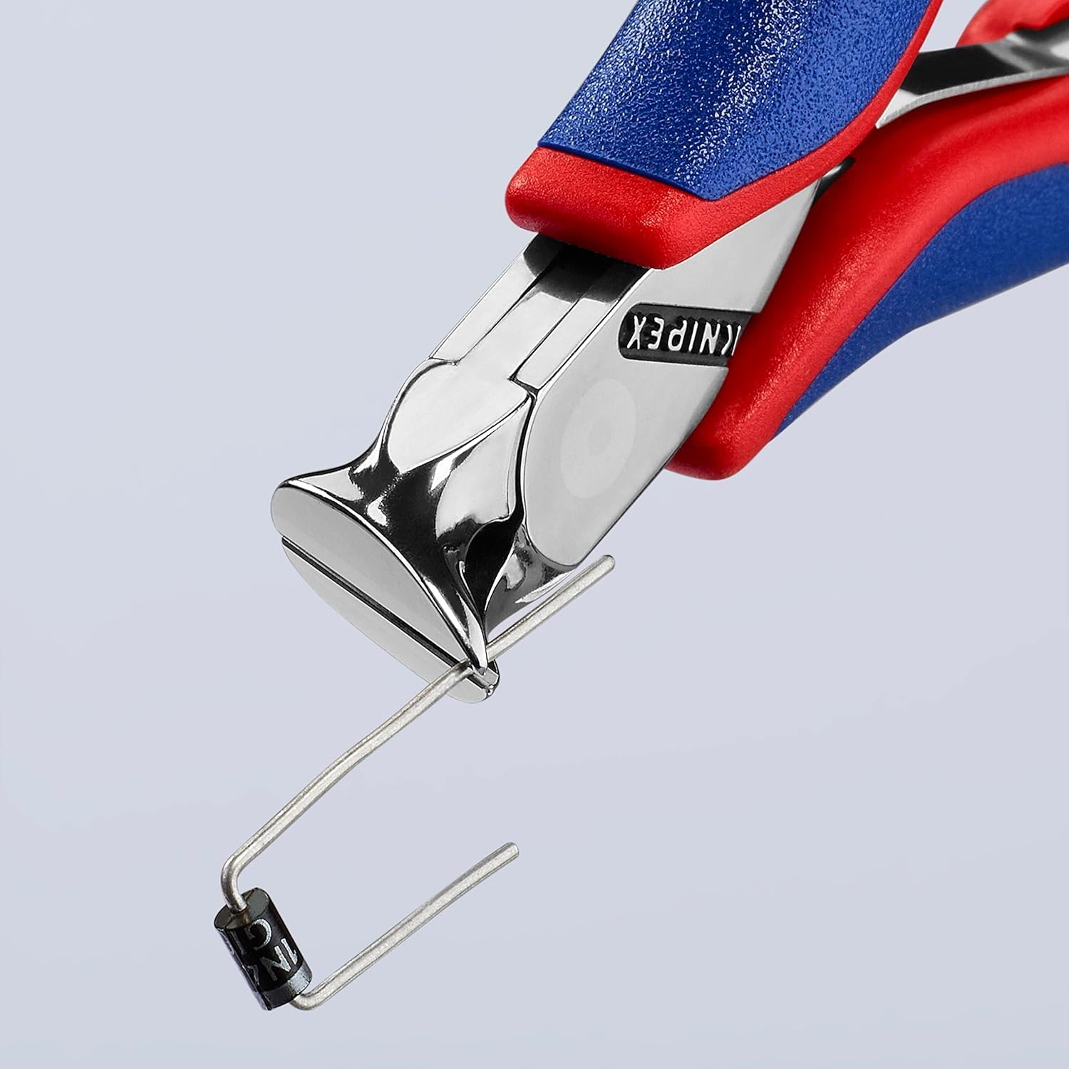 KNIPEX Tronchese per elettronica con taglienti inclinati con impugnature multicomponente 120 mm, 62 12 120