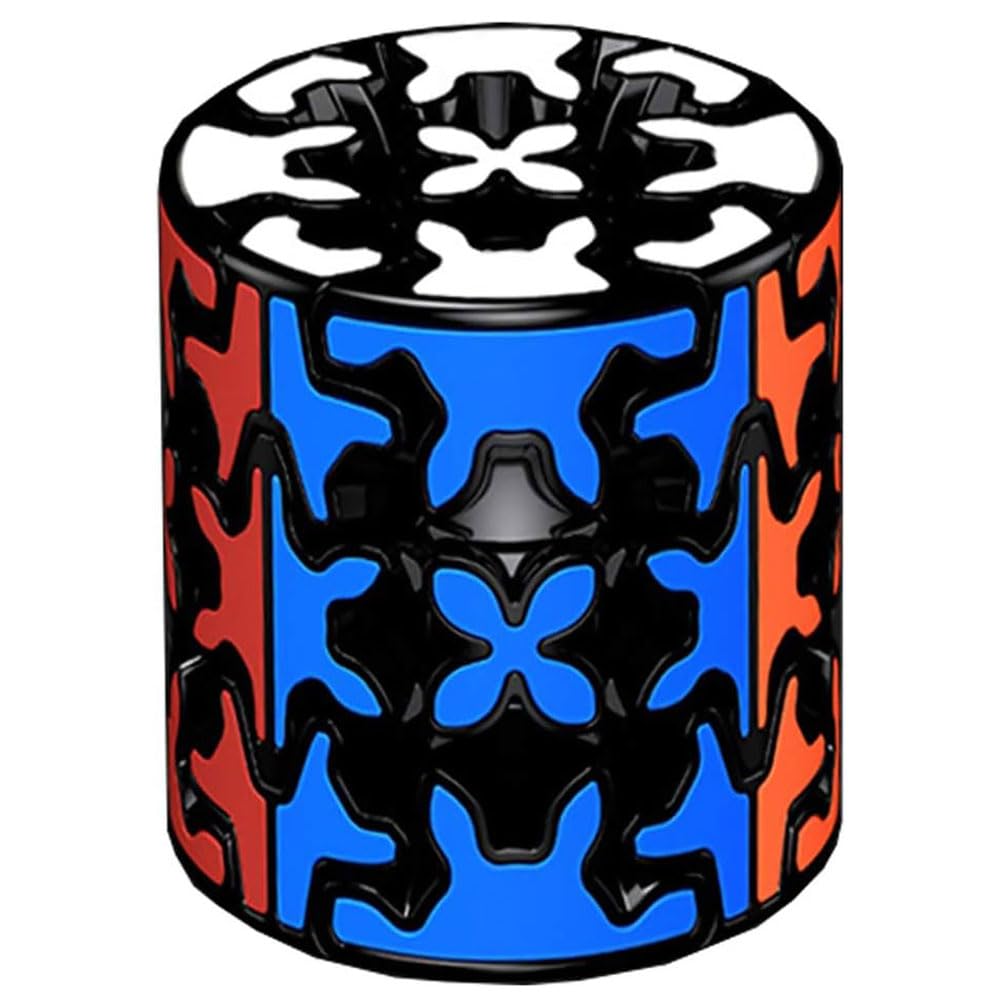 Logica Gochi - Cubo Magico Gear Cilindro 3x3 - Rompicapo collezione - Senza adesivi - Cubo resistente - Idea regalo puzzle - Da viaggio - Puzzle per principianti