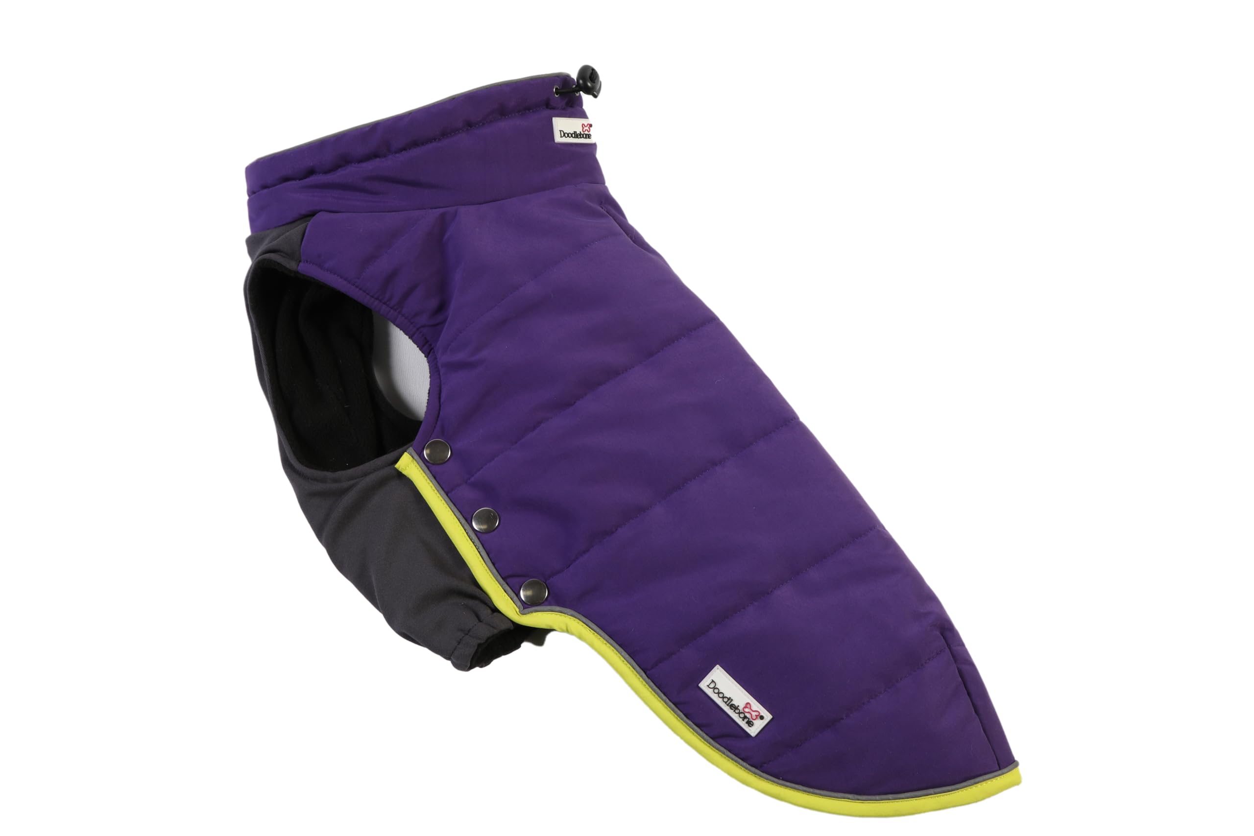 Doodlebone Dog Puffer Jacket (Violet, 1-2) - Image 4