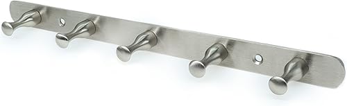 Miniatura 6 de Dale Five Pole Hooks - Gancho para toallas y llaves con 5 ganchos (níquel satinado)