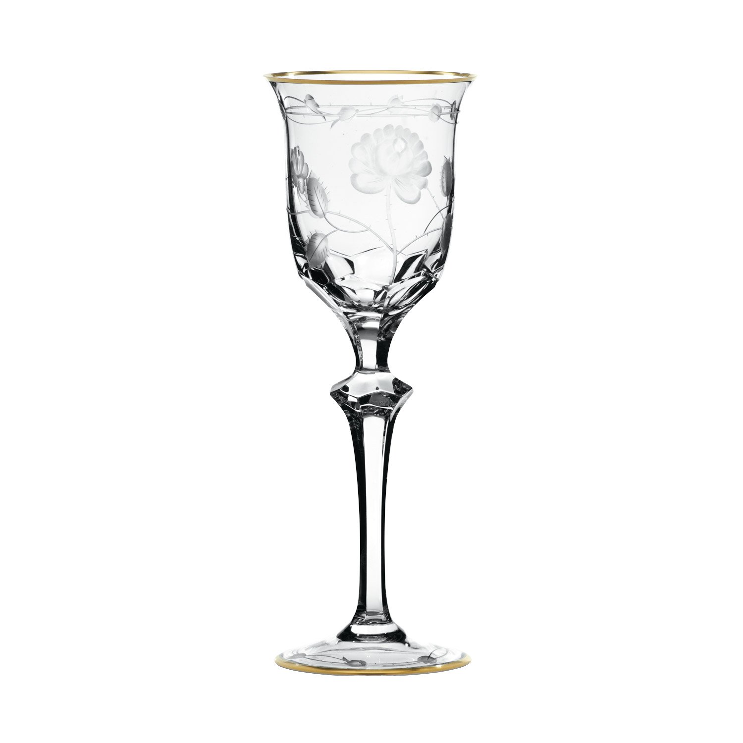 Arnstadt - Calice da Vino, Bicchieri da Vino in Cristallo Monrose Gold, 23,5 cm