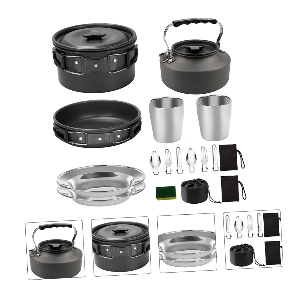 Gatuida Cuisine pour Barbecue Léger Vaisselle Ustensiles De Cuisine Pratique Réchaud De Barbecue Maniable