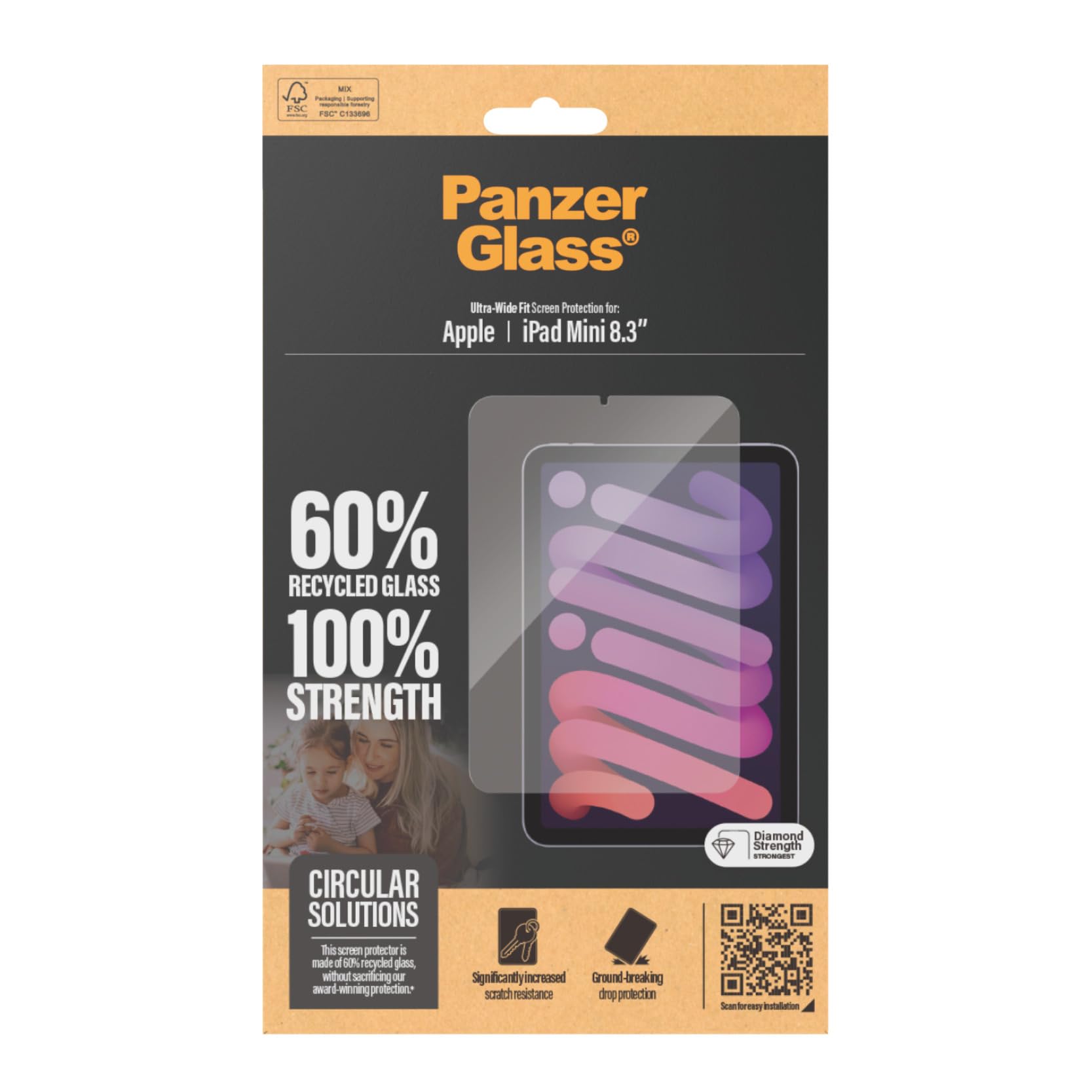 PanzerGlass Screen Protector iPad Mini 8.3'' | Ultra-Wide Fit