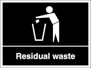 Residual Waste - Landscape 200 x 150 mm - Glow In The Dark Self Adhesive Vinyl