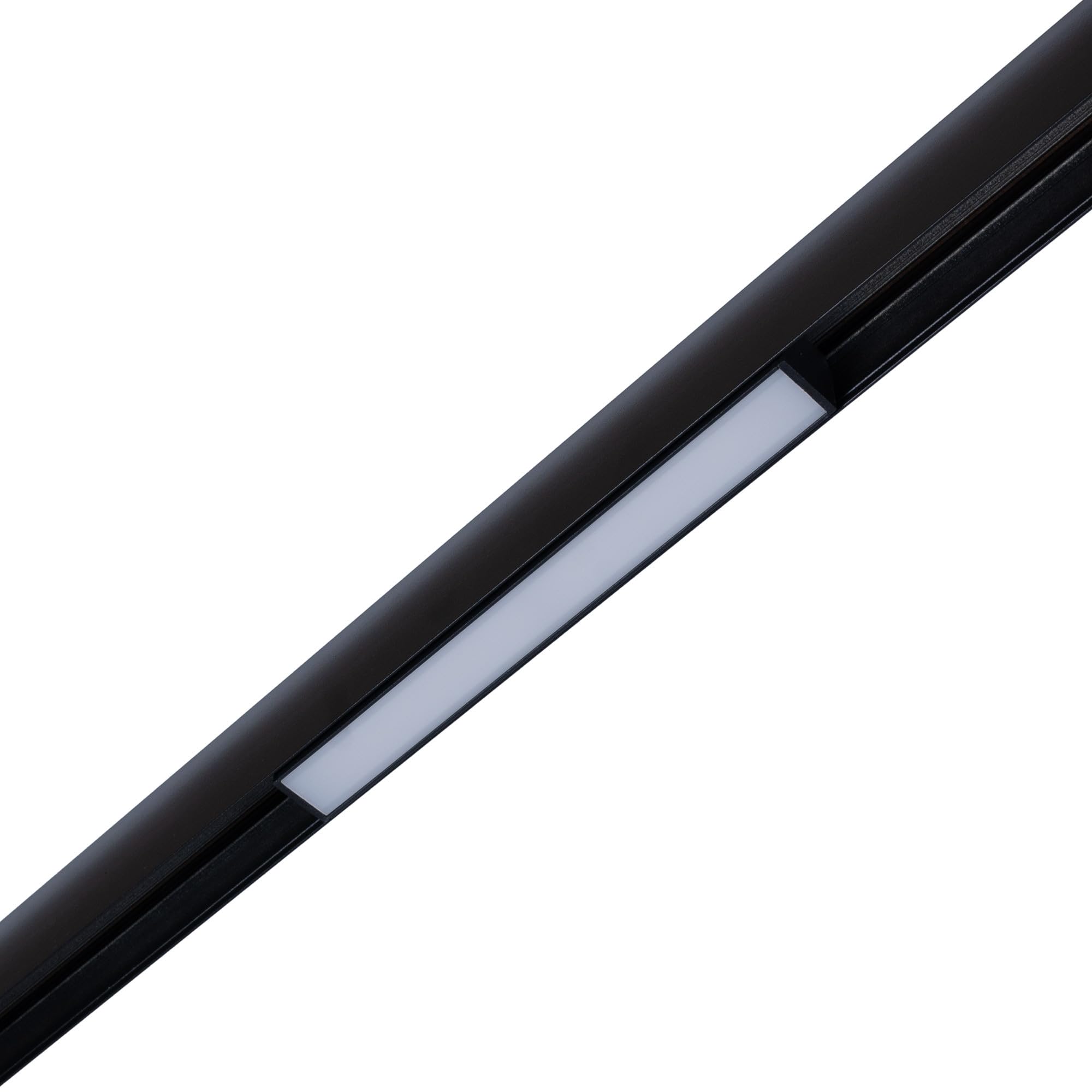 B·LED BARCELONA Foco Lineal Orientable Para Carril Magnético 48V – 12W, 4000K, UGR18, Color Negro, Blanco Neutro