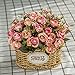 BuleXP 3 Pieza 10 Cabezas Flores Artificiales Rosas Decoración Plásticas Bouquet de...