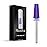 MelodySusie Professional 5 in 1 Nail Drill Bits, 3/32\'\' Carbide Tungsten Multi-function Bits, Suitable for Manicure Pedicure Cuticle Gel Polishing, Technicians Bits, Purple, Series Bit-M, Medium