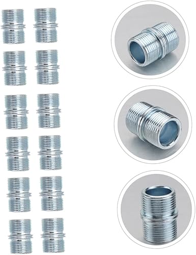 Miniatura 7 de Juego de 12 conectores de tuerca de estantería, diseño de doble cabezal de acero resistente para postes de 1.000 in0.984 in para mejorar tus