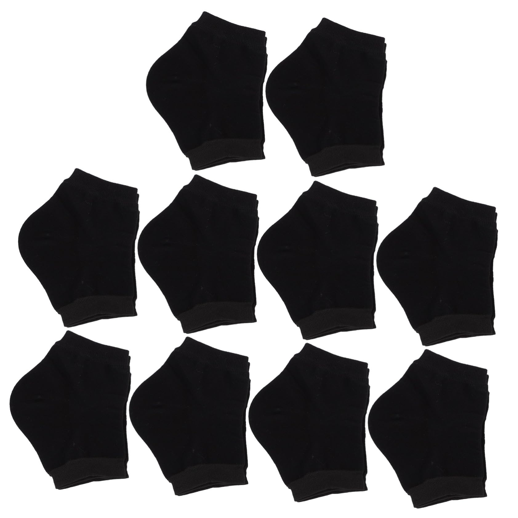 WOFASHPURET Silicone Heel Protectors Moisturizing Socks for Dry Cracked Feet 10 Pairs