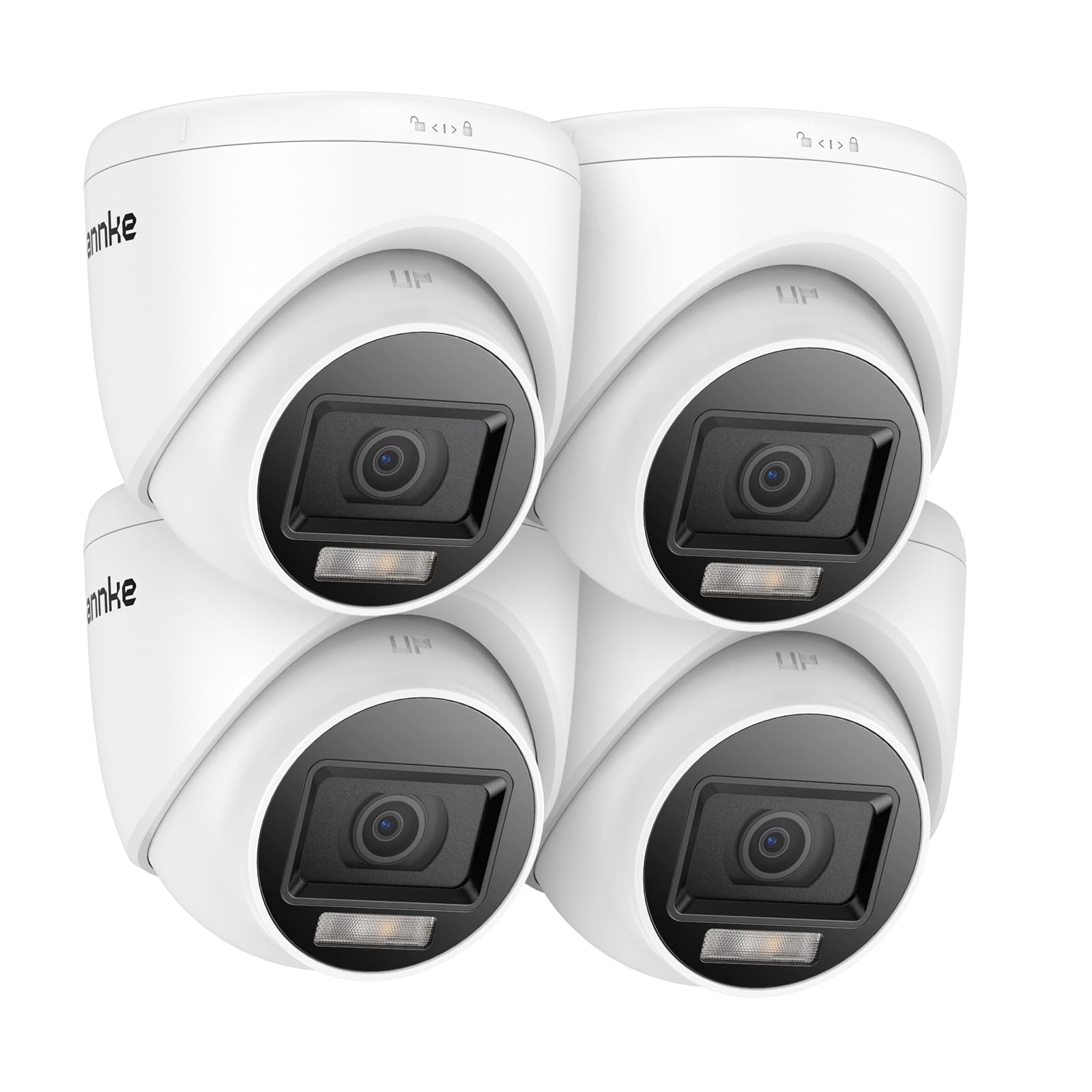 ANNKE 4 Pack 2MP Aussen Überwachungskamera Set, Full HD 1080p Sicherheitskamera für DVR Überwachungssystem Ersatzkamera für DVR Recorder mit Intelligente Dual-Beleuchtung Farb-Nachtsicht