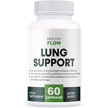 Healthy Flow Lung Support 60 Capsules All Natural Non GMO Vegan Friendly