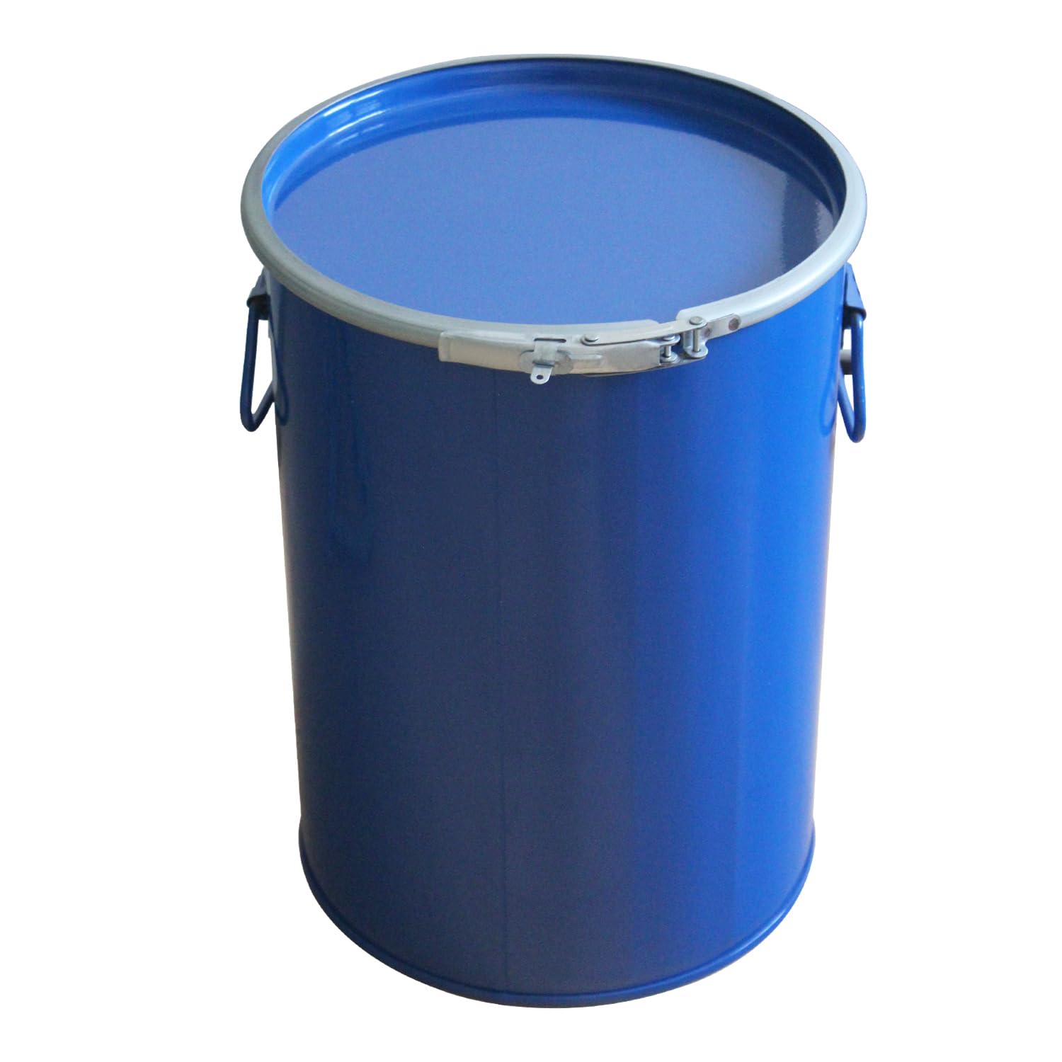 Fusto metallico per secchio di raccolta della polvere fusti per alimenti fermentatore bidoni chiusura ermetica spazzatura fusto in metallico a bocca larga Secchio con cerchio di serraggio (25L)