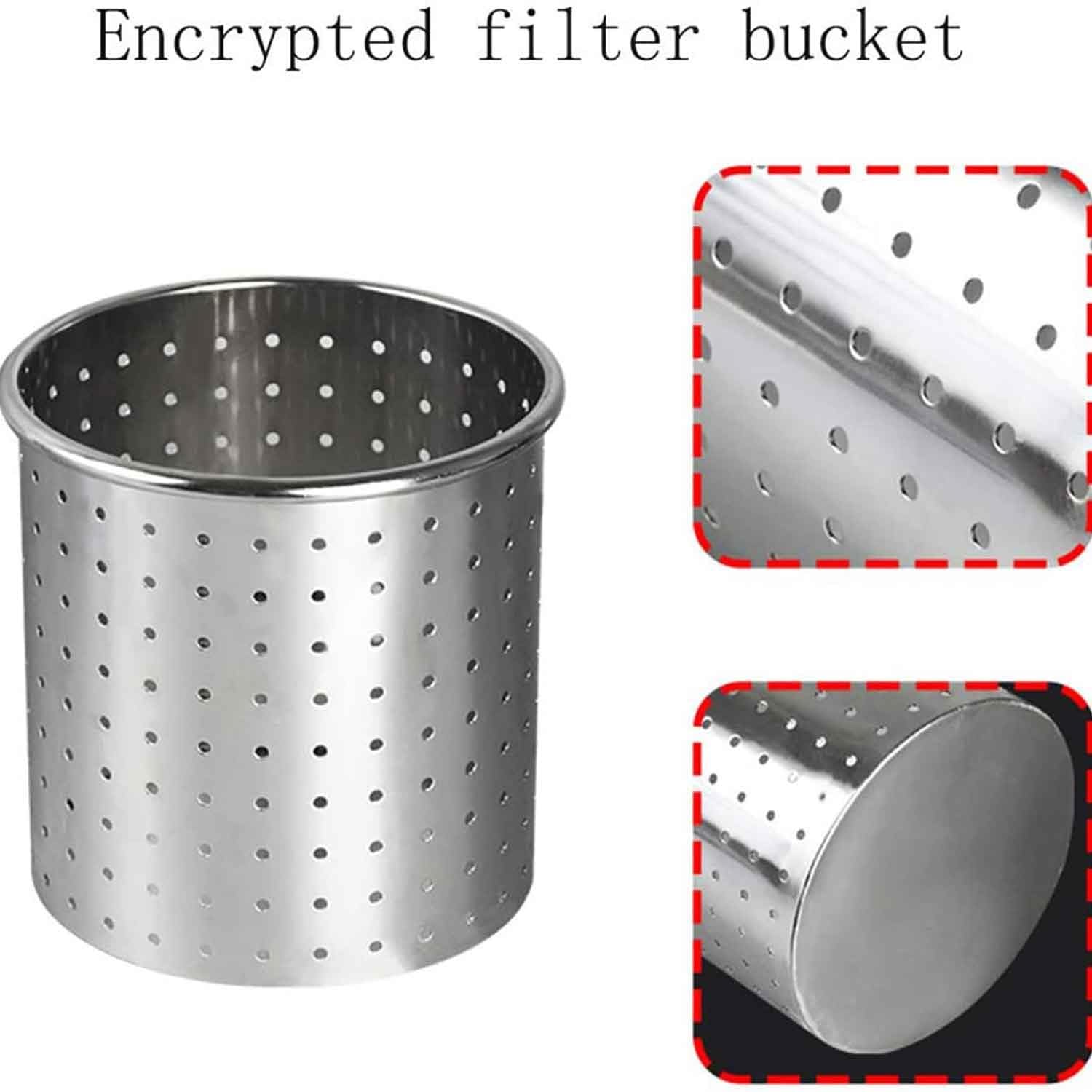Extractor manual de prensa de miel, herramienta de apicultura de acero inoxidable, 1,5 l/2,3 l, prensa de vino de frutas para el hogar, cocina al aire libre y hogar