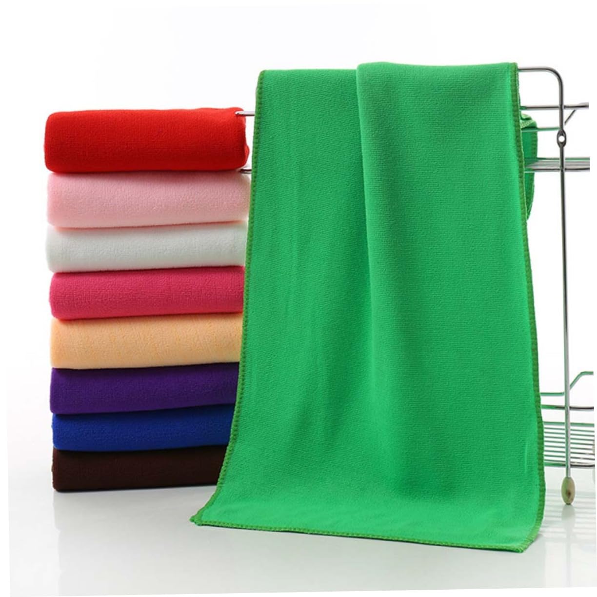 Gatuida 27pezzi Panni in Microfibra Per Auto Asciugamano Per Lavaggio Veicolo Di Blu Verde Caffè Rosa Scuro Rosa Giallo Bianco Assorbente Senza Pelucchi Non Graffia Vernice Auto Camion Mot