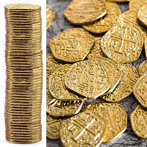 Pièces d'or de pirate pour anniversaire d'enfant et jeux de chasse au trésor