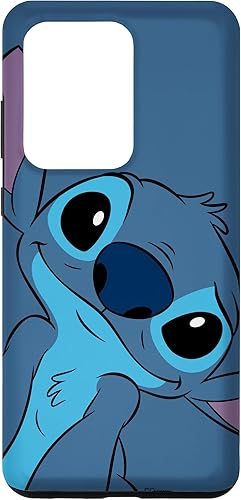 Funda para Galaxy S20 Ultra Disney Lilo y Stitch Lindo Stitch Cara Pizarra Gris