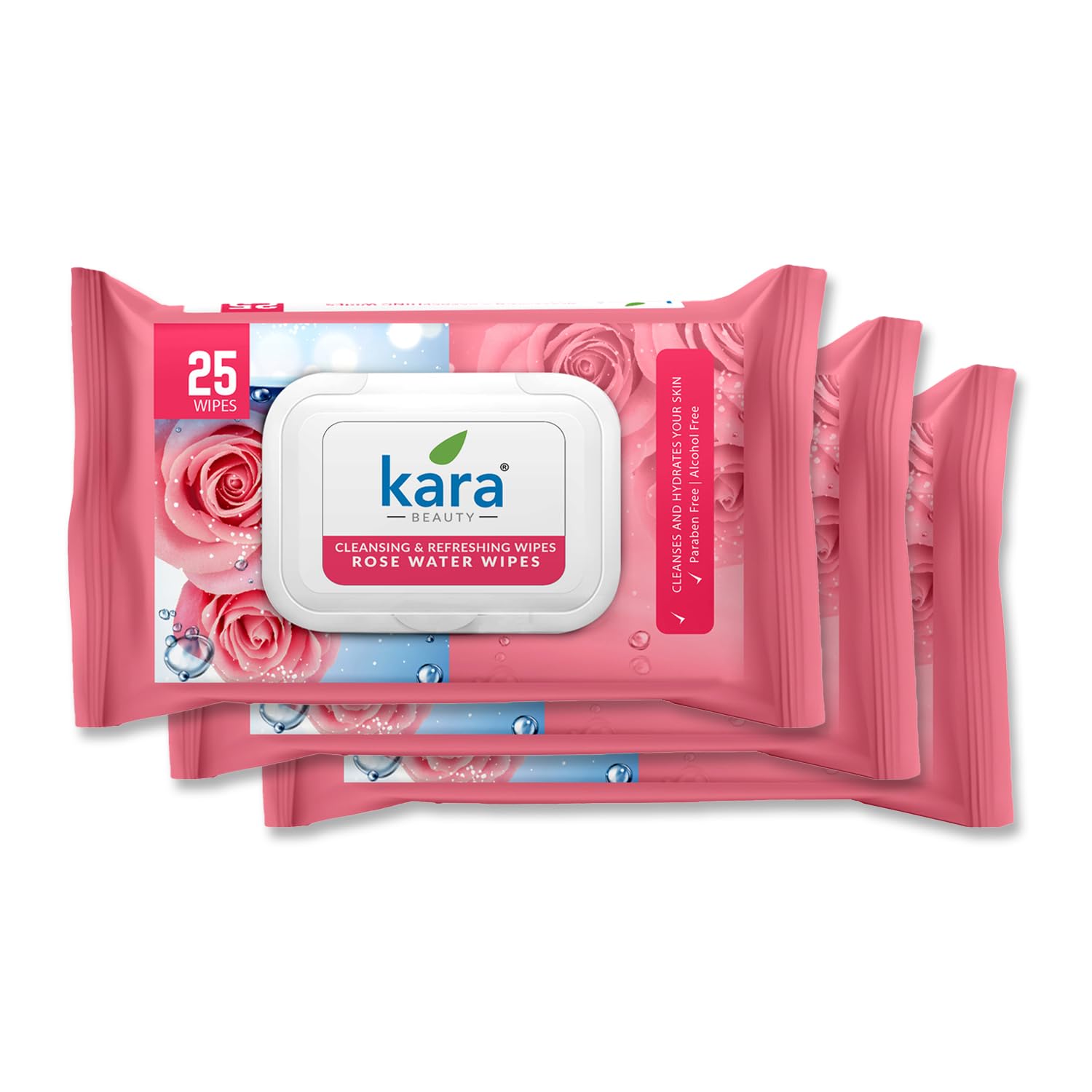 Refreshing wipes (25 Count (Pack of 3), Rose Water)-picture-49