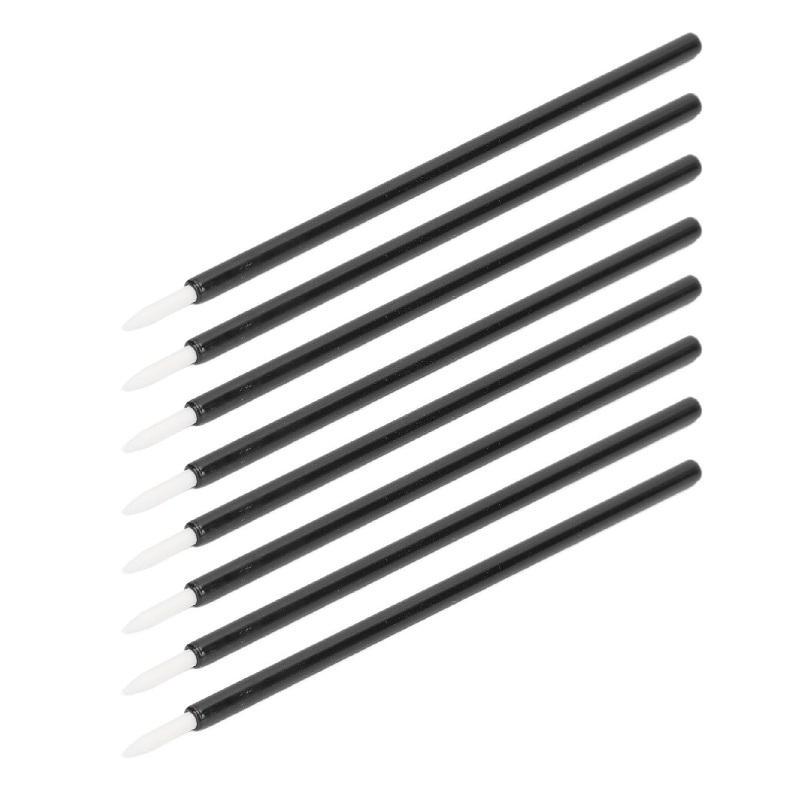 TYTOGE 100PCS Black Brushes Applicator Cosmetic Eye Wands for Eyeliners Lip Liners Makeup Tool with Container