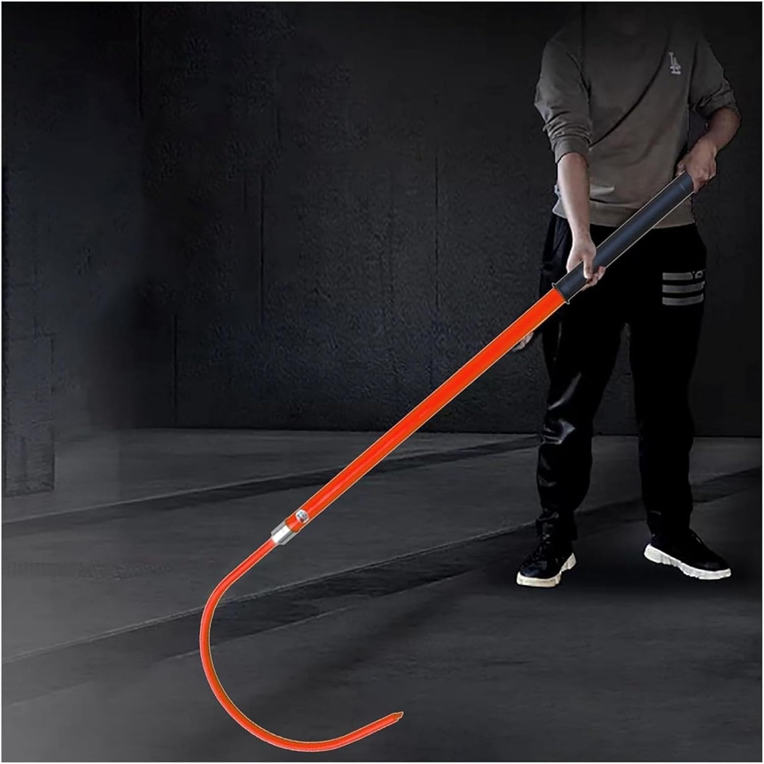 Lightweight Portable High Voltage Electrical Safety Tool Insulated Rescue Hook, 3.2cm Thick Fiberglass Life-Saving Pull Rod for 10kv 35kv 110kv, Electric Vehicles, Electrical Gear(Red,3.3ft/1m)