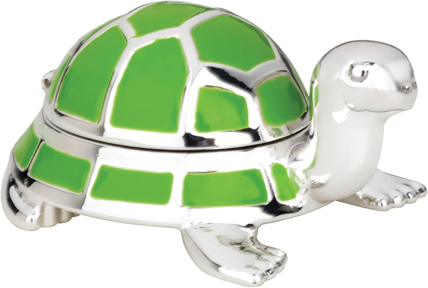 Jungle Parade Turtle Tooth Fairy Box - Silver-plated